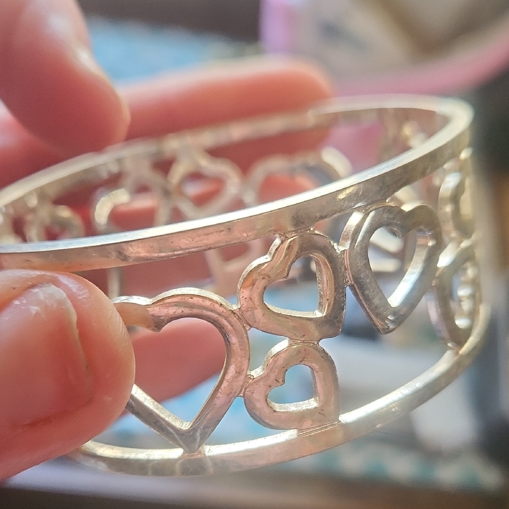 Elegant Silver Heart Bracelet (4 For $25)